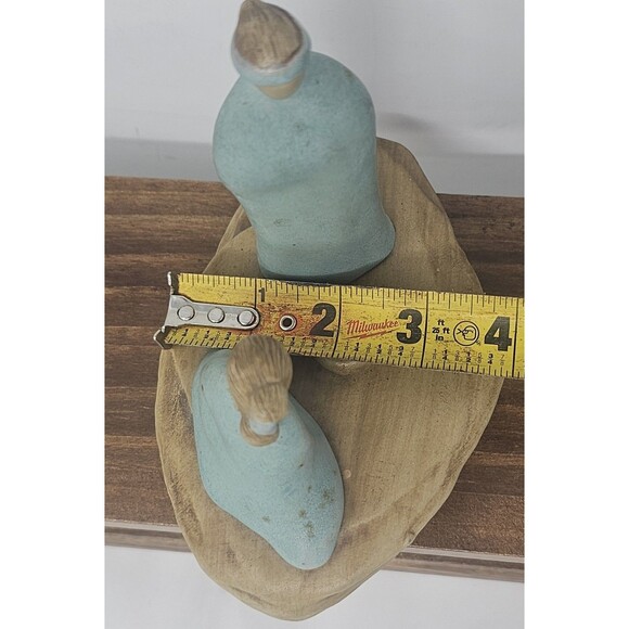 Vtg Jack Black Navajo Pottery Couple Praying On Mesa Ceramic Sculpture Signed - Picture 13 of 14